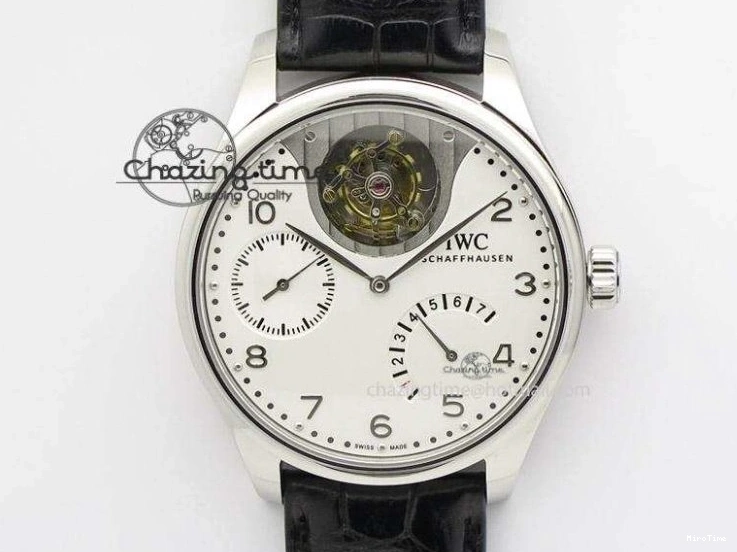 MIROTIME 1228 MoistureWicking Portuguese Real PR IW500704 ZF 1:1 Best Edition On Brown Leather Strap A52010 V 7311